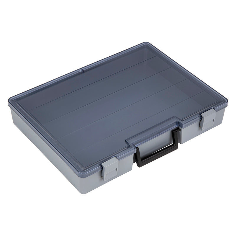 6771UA (711-2) Small Industrial Satchel Compartment Case showing angled closed view on base