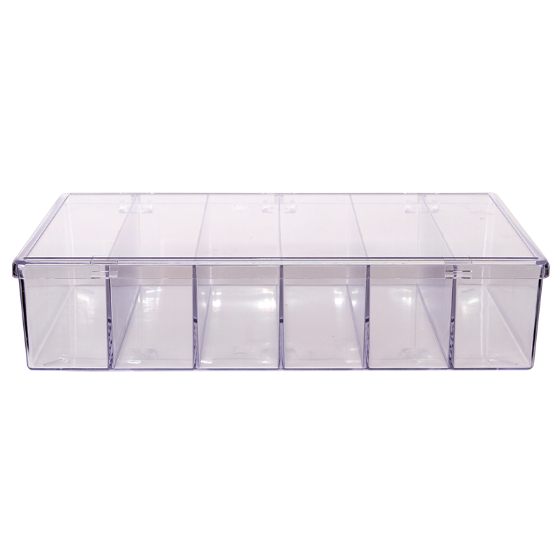 6658DB (A606D) 6 Compartment A-Series Deep Compartment Box - side view