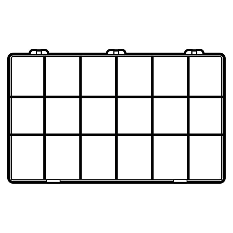 6666DB (A618D) 18 Compartment A-Series Deep Compartment Box - from above view