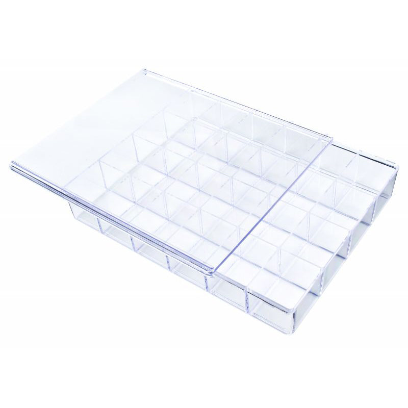 A-Series 6684CB (A924-2) Crystal Clear 24 Compartment Box with Sliding