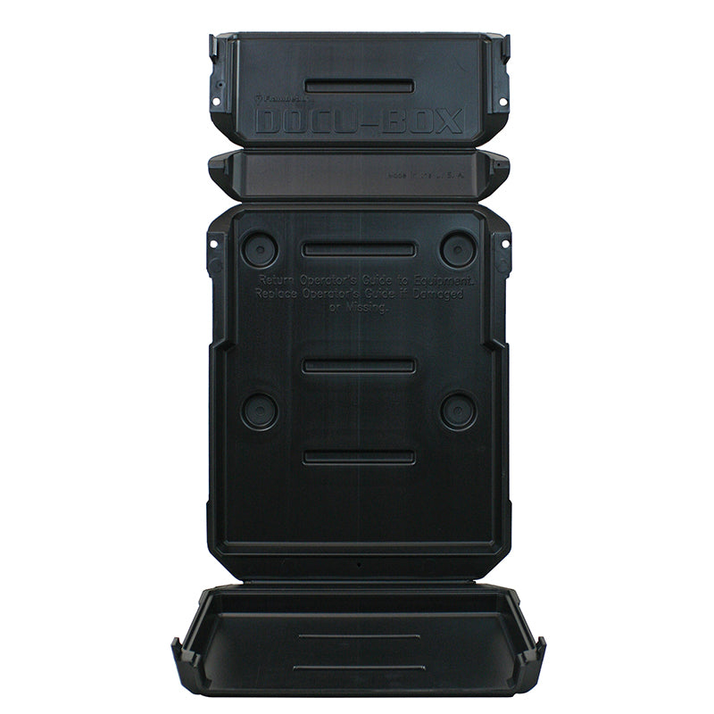 819769AE Tri-Fold Docu-Box Document Case – Fully Open View from Front