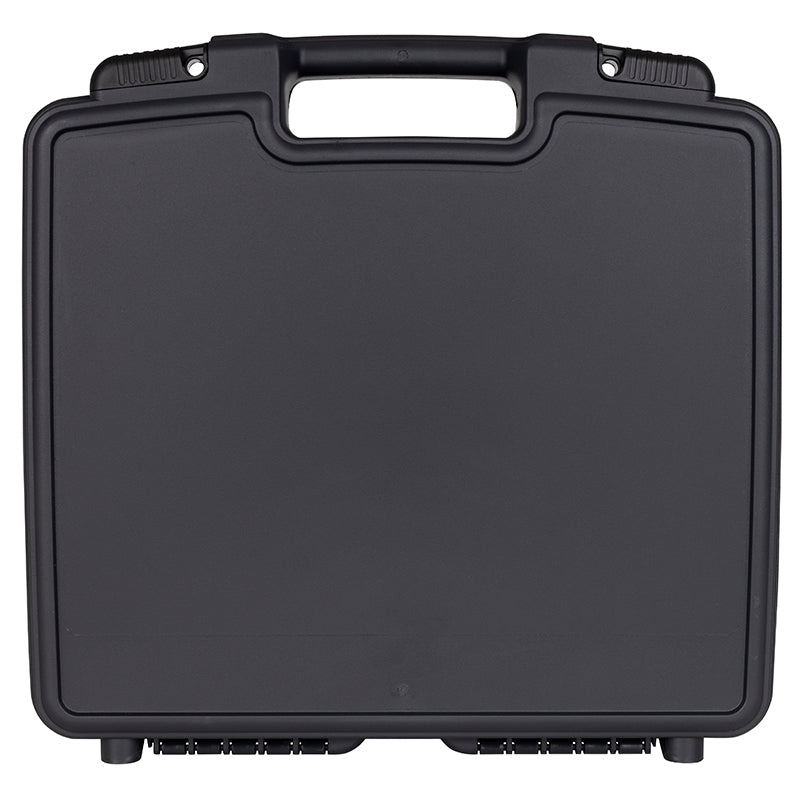 6783TC Merchant 15 Case in Black with Divided Base and Lift-out Tray Closed Front View