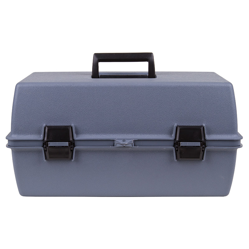 6755HS (18090-2) Utility Box with 2 Cantilever Trays with a total of 8 compartments in trays and 1 bulk storage compartment - Closed Front View