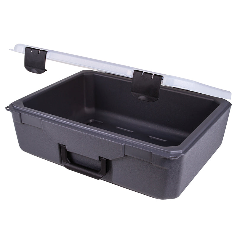 50901 Vision 20 Case with Polypropylene Translucent Clear Lid - Open Angled View