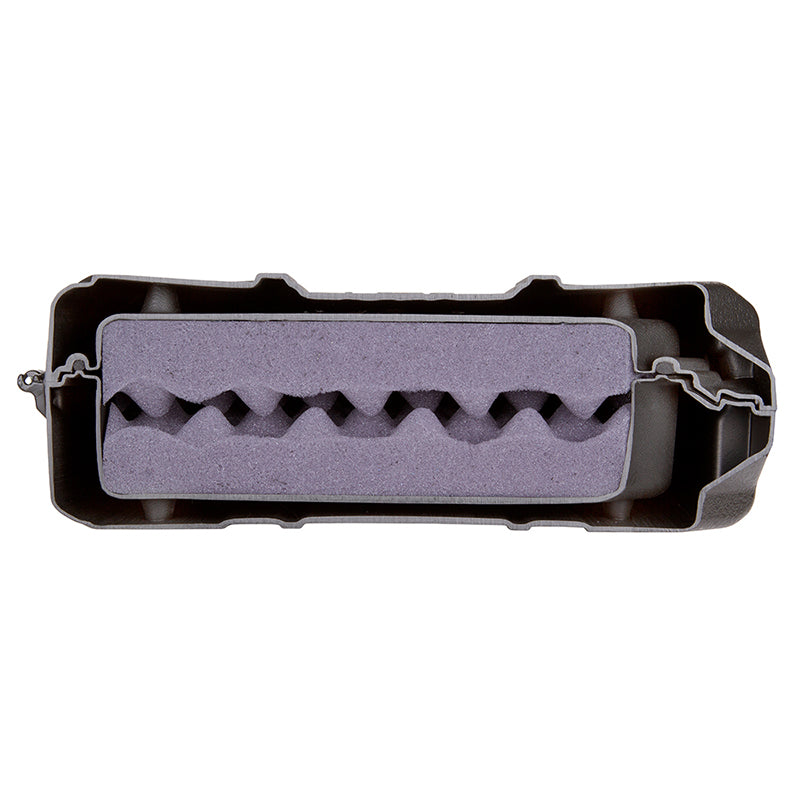 Double Coverage Rifle Case 5114NK Cut-away view with foam and double-wall construction