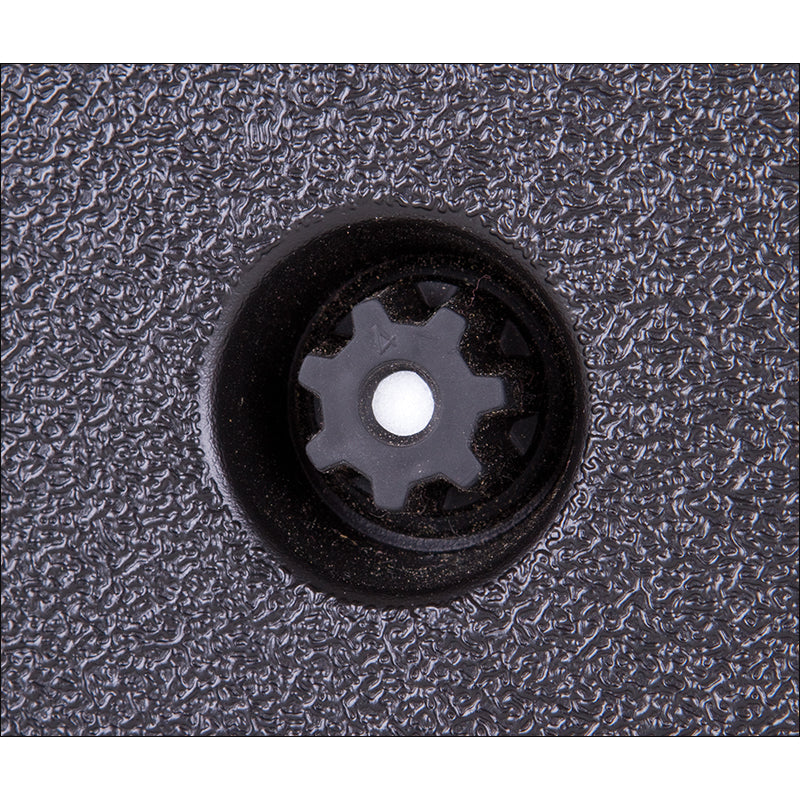 50721W Defender 26 (DZ-9) with Telescoping Handle and Wheel Assembly - Close-up of Pressure Release Valve