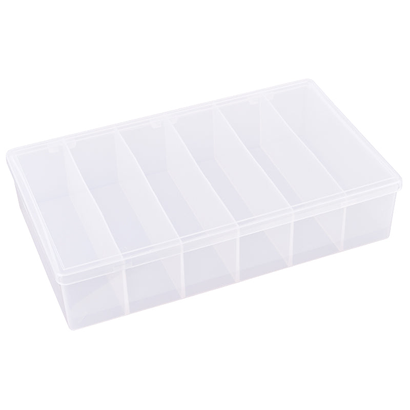 Compartment Db Box T-Series 6711DB (T606D) Translucent 6 Compartment Box
