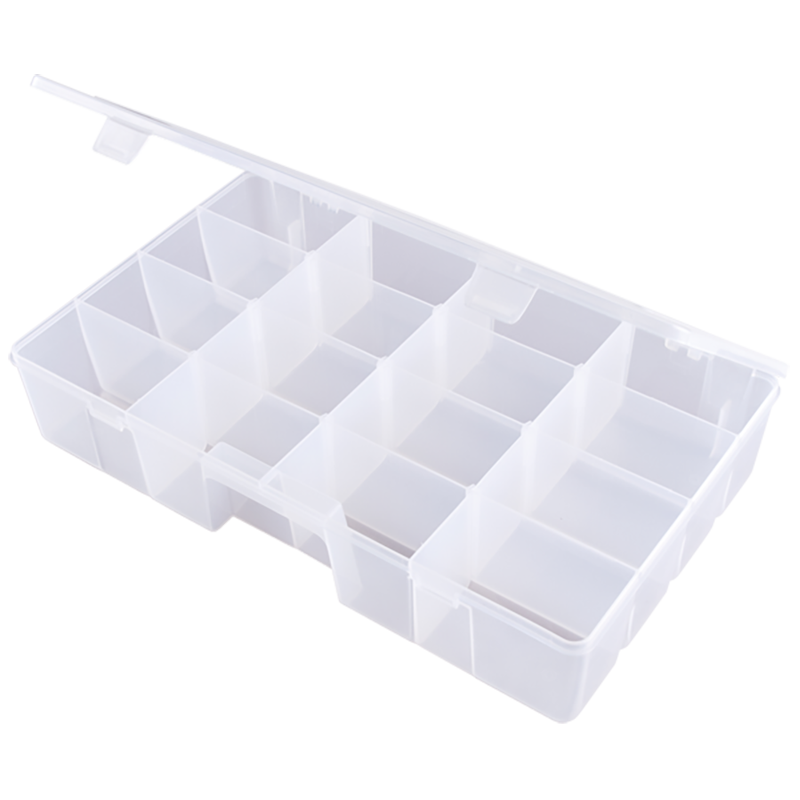 Tuff Tainer® Series 6774TE (T7004) Translucent 7 Compartment Box with