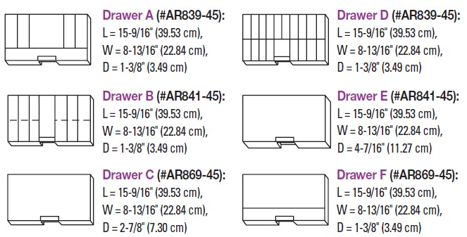Drawer Cabinet Configurations