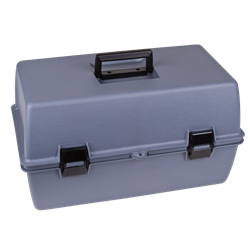 Utility Box: Gray with 3/16 diameter lock tab