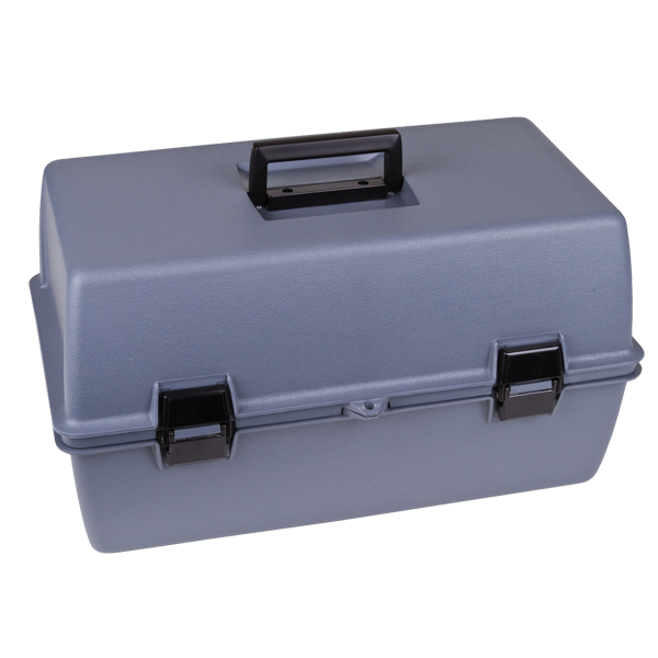 Utility Box: Gray with 3/16 diameter lock tab