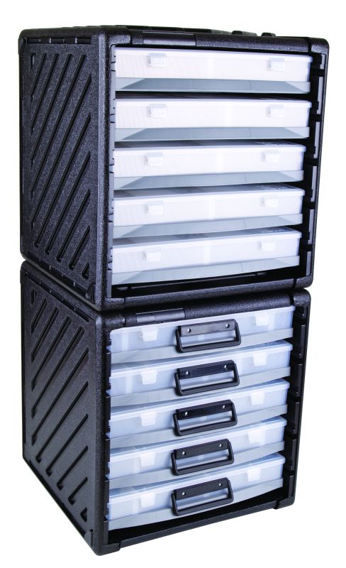 IDS Cabinet with (5) trays & (5) 999-2 boxes