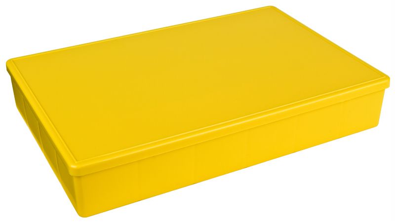 FLAMBEAU M824 Compartment Box,24 Compartments,Yellow 
