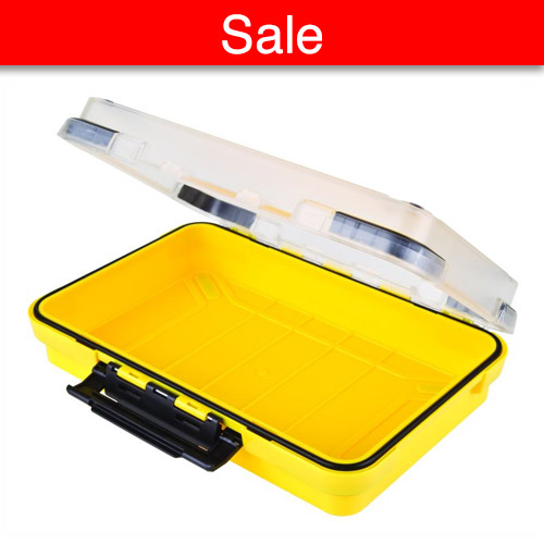 Black Ribbon Clear Lid w/ Yellow Base 8-1/2 Open case in sale