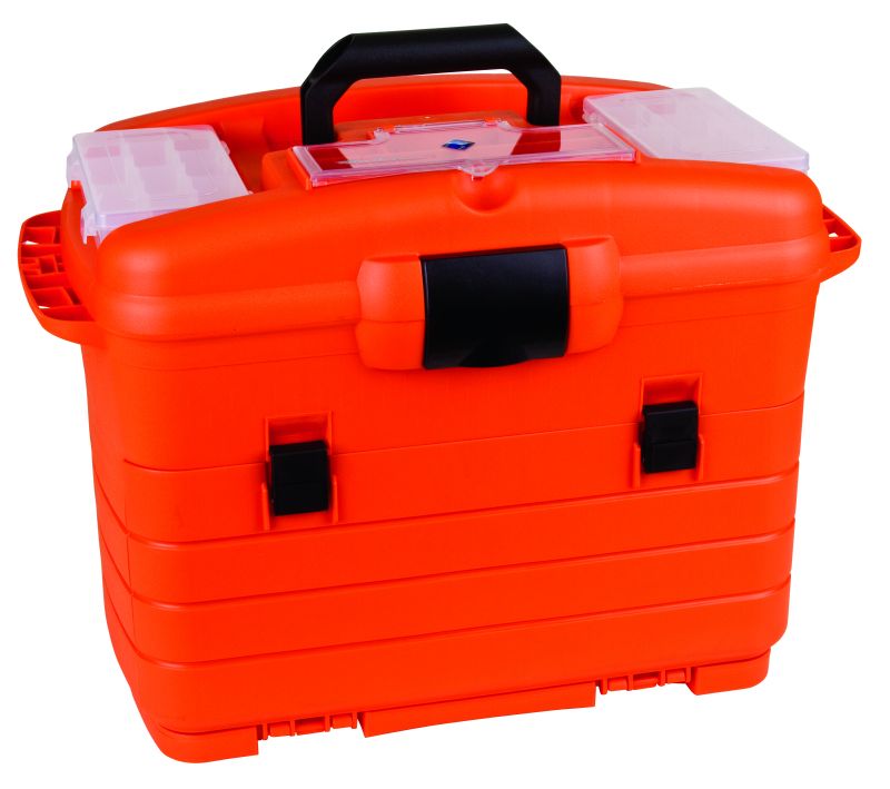 Large Orange Flambeau 18 First Aid EMS EMT MEDIC PARAMEDIC CASE FISH TACKLE  BOX