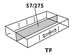 Type TF Storage Cabinet Replacement Drawer 6 Pack diagram 3