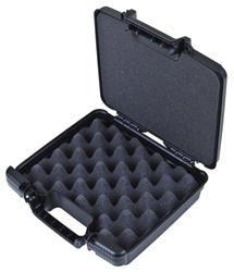 Merchant 10" Black-with Flat Foam and Convoluted Base merchant,case,plastic packaging,plastic cases, 6772TF, 10", small case, case, black, firearm case, flashlight case, kit, convolute foam, foam, flat foam